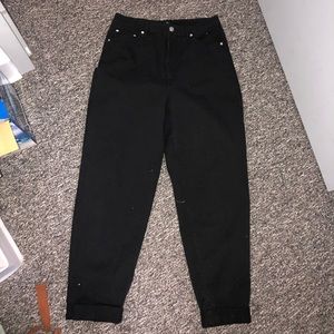 H&M high rise mom jeans